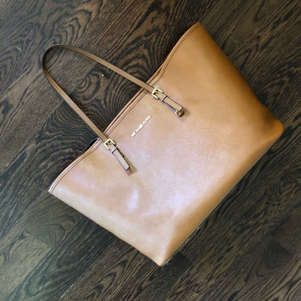 Michael Kors Large Jet Set Tote, Luggage Brown